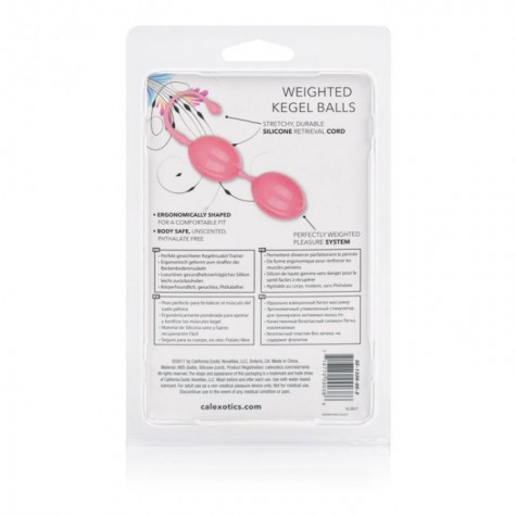 Розовые вагинальные шарики Weighted Kegel Balls